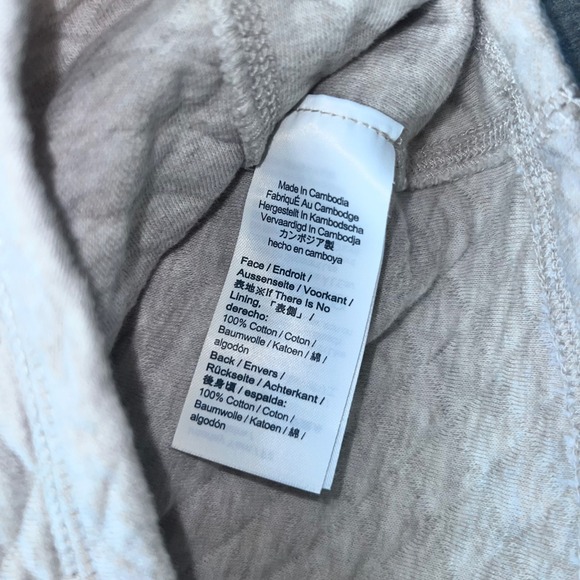 Crewcuts Boys Quilted Pullover‎ Sweatshirt Size S (6-7) Beige Quarter Zip - Picture 5 of 6